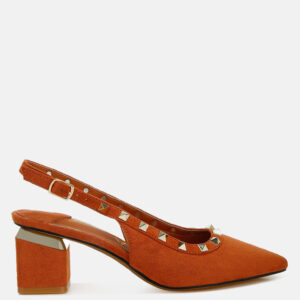 Ameya Stud Emebllished Microfiber Sandals
