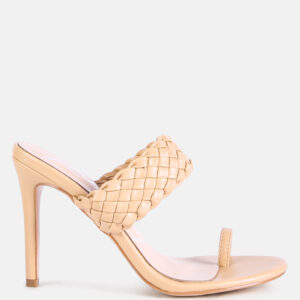 High Perks Woven Strap High Heels