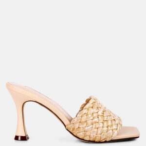 Ny Tour Braided Strap Heel Sandals